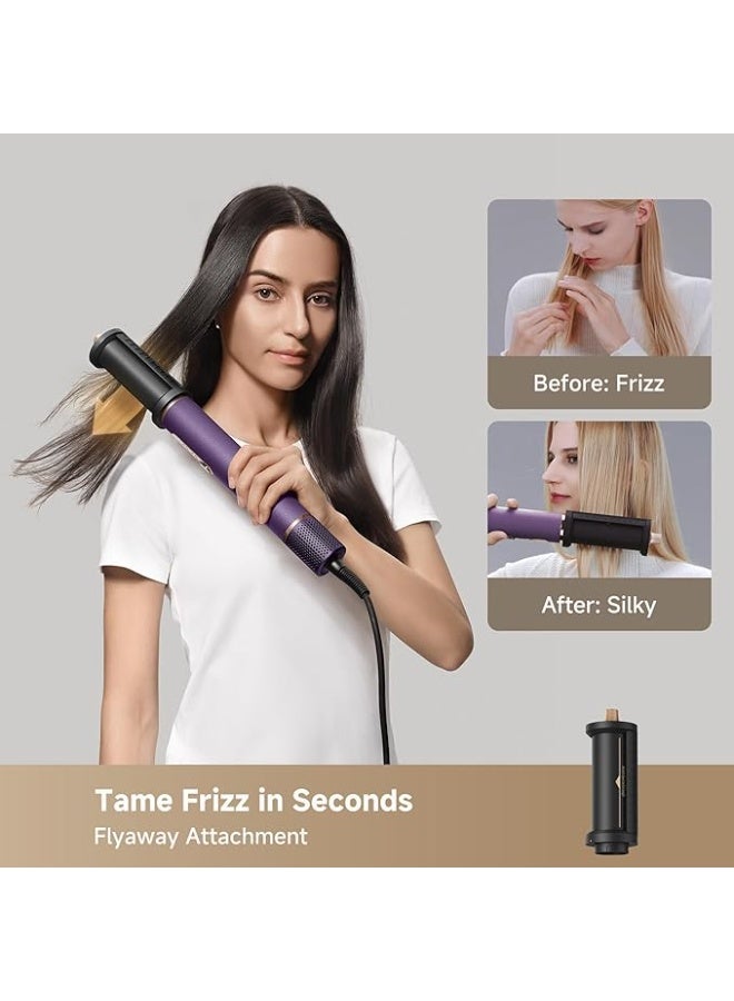 Dreame AirStyle Pro Purple, 7-in-1 Hair Styler& High Speed Dryer, Magnetic Attachments for Curling, Smoothing, Volumizing, Fast Drying, Frizz Control, Cool Shot, Luxury Leather Package, 2 years warranty - Image 4